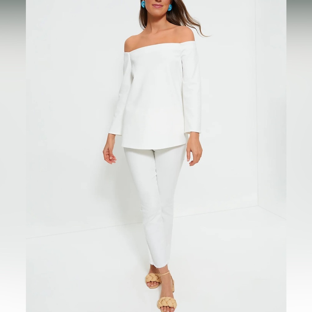 TUCKERNUCK White Miranda Off the Shoulder Blouse New - Picture 2 of 7
